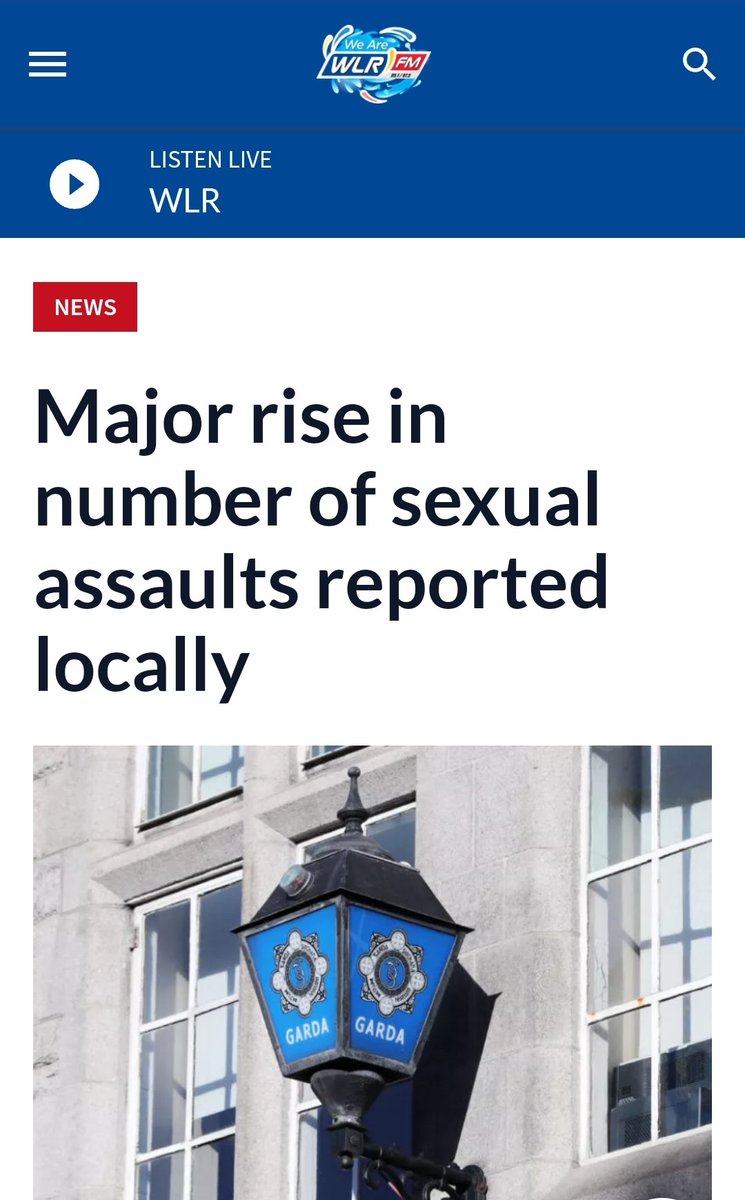 17 sexual assaults were reported in the Waterford, Dungarvan and Tramore Districts in February.

That's a 31% increase in the number reported in the first three months of 2023. 

@HMcEntee Shameful record as Justice Minister continues, Lawless Ireland! 

wlrfm.com/news/sexual-as…