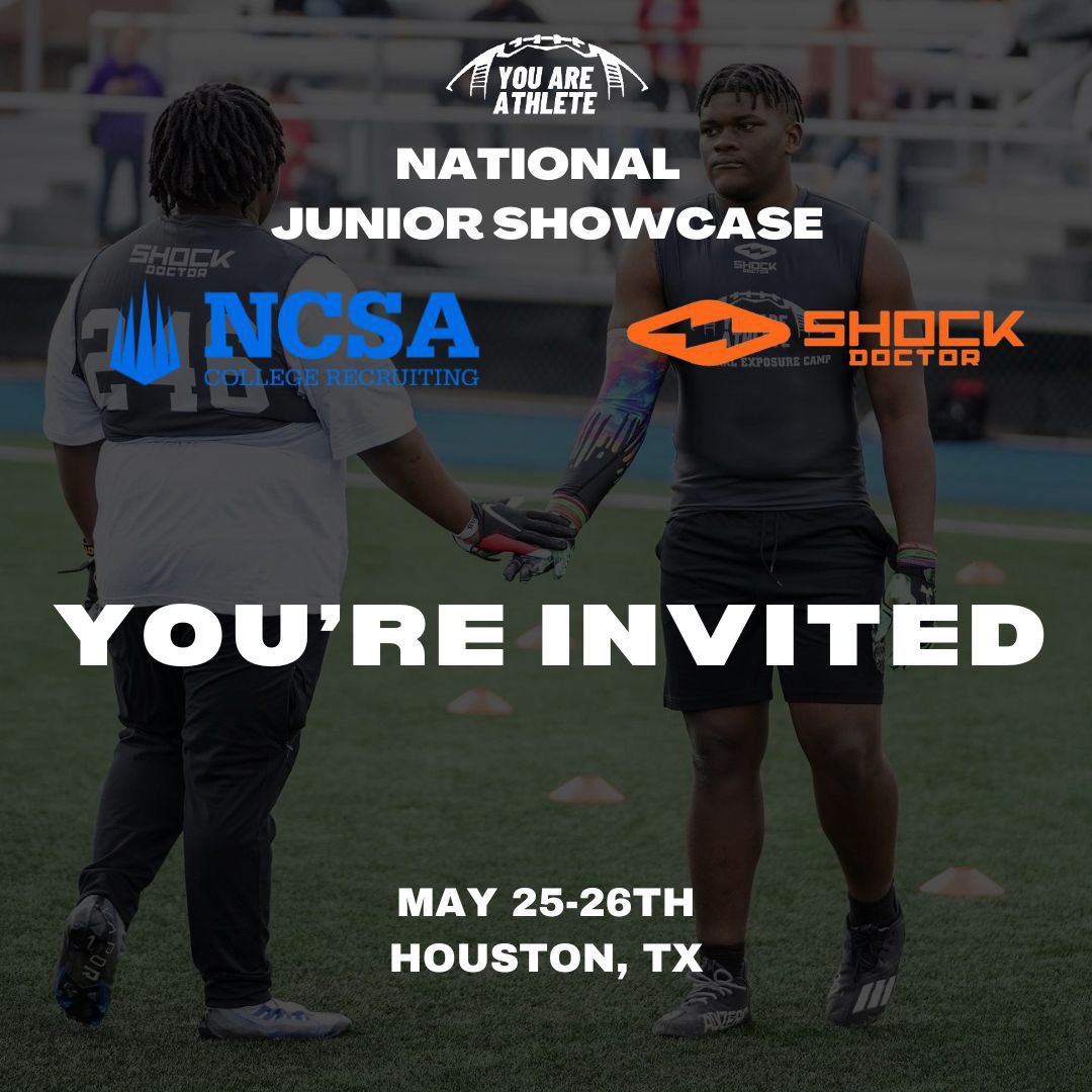 I am blessed to announce that I have been invited to the @youareathlete National Junior Showcase. I just want to thank God and all my coaches and family 🙏🏾 @CoachDixon_63 @fred_vizcarra @Coach_McCoy7 @CoachCastille