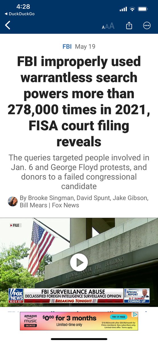 Yeah … #FISA isn’t not spying on Americans or the #Democrats political opponents, You #MAGA people or #Americancitizens have nothing to worry about 🙄