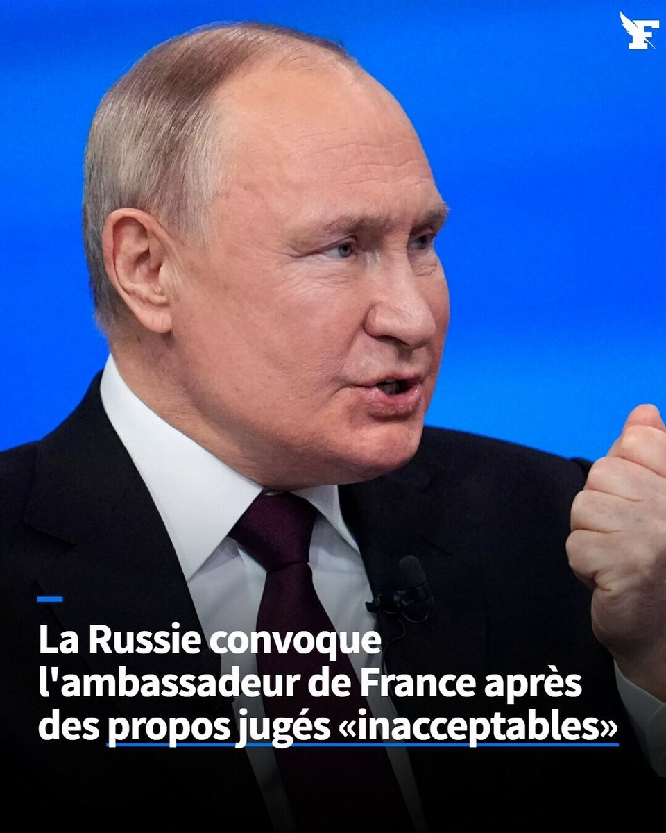 Le chef de la diplomatie française, Stéphane Séjourné, a déclaré qu’il n’était pas dans l’intérêt de la France «de discuter avec les responsables russes puisque les communiqués qui sortent, les comptes-rendus qui en sont faits sont mensongers». → lefigaro.fr/international/…