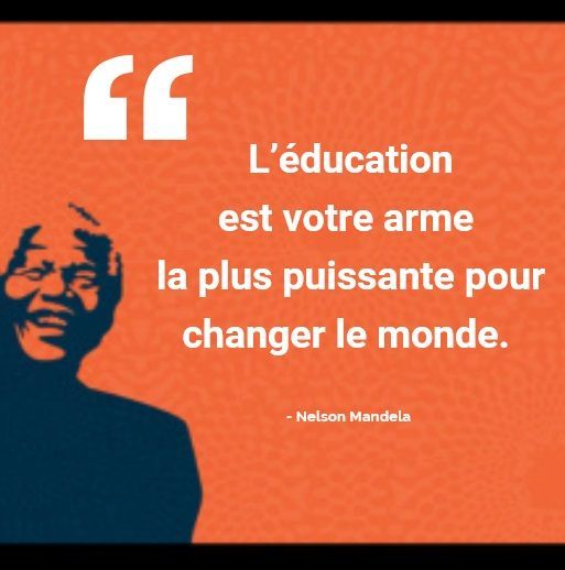 « L’éducation est votre arme la plus puissante pour changer le monde. »  -- #NelsonMandela 

Réfléchissons au pouvoir transformateur de l'apprentissage pour une paix durable. #EducationPourTous