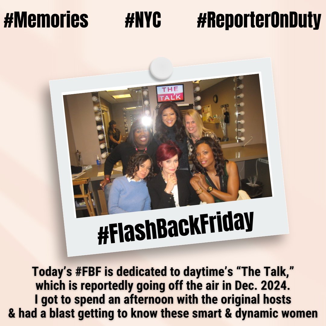 Wishing everyone at @thetalkCBS lots of continued success & look forward to see what they do after the show wraps #celebrity #celebritynews #hollywood #talkshow #talkshowhosts #tvshow #tvseries #tvprogram #famouswomen #nyc #reporteronduty #getthescoop #backstage #onset #exclusive