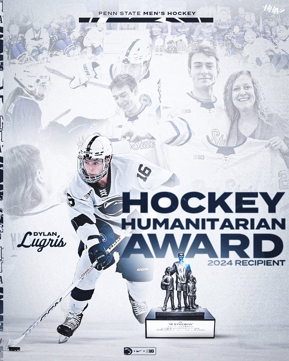 Congrats to the 2️⃣0️⃣2️⃣4️⃣ Hockey Humanitarian Award recipient, our very own Dylan Lugris!! Read ➡️ bit.ly/Lugris2024Hock… #WeAre #HockeyValley