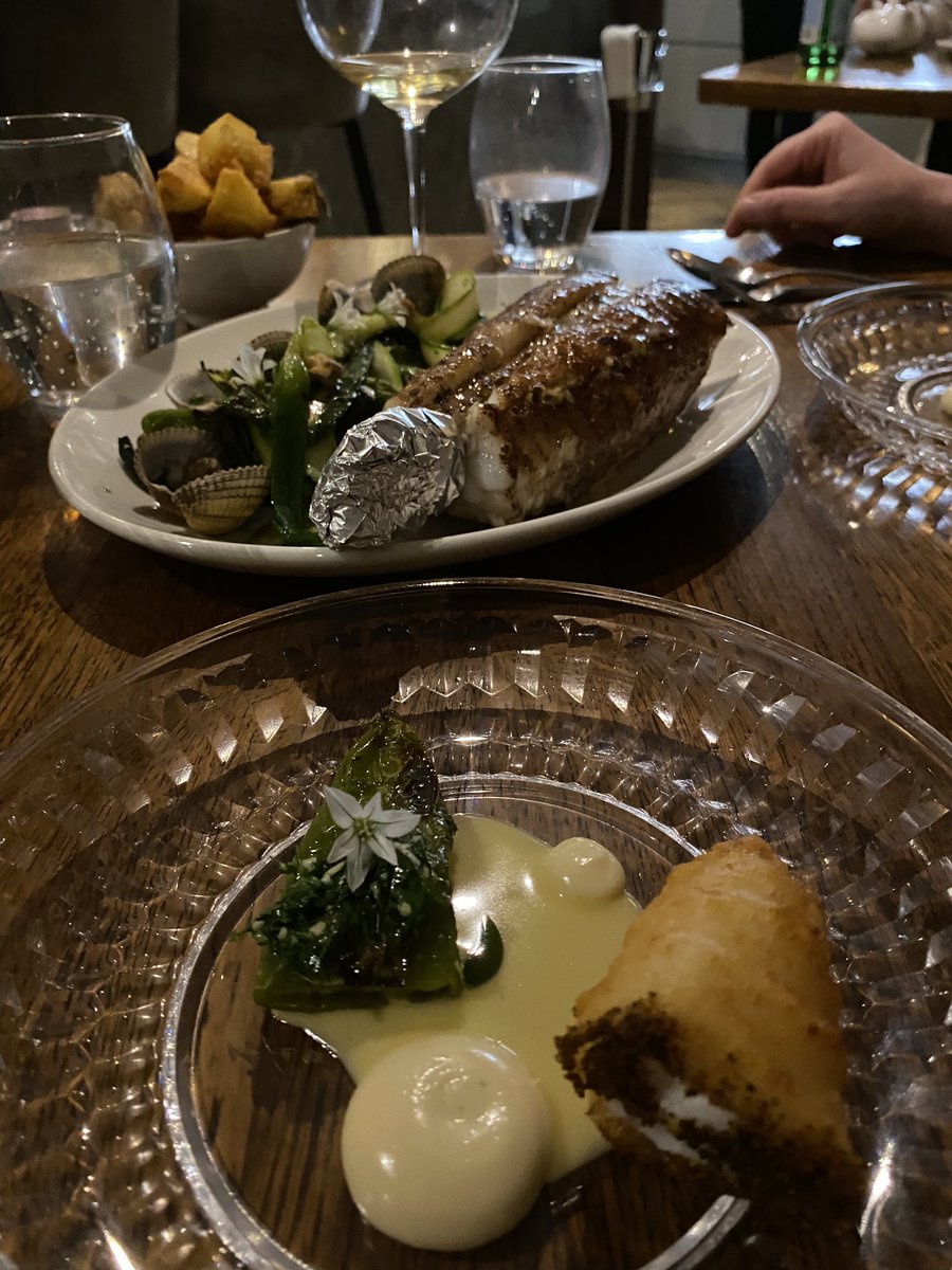 Jon Oliver (@jonathanoliv71) on Twitter photo Pigs cheek carpaccio with crispy ear, Scallop Cerviche, and then a stupendous roast monkfish tail with 5 spice, cockles and a chicken jus. <a href="/MichelinGuideUK/">The MICHELIN Guide</a> <a href="/VolpeNeraDublin/">Volpe Nera</a> . Superb wines by <a href="/darciano78/">Darren D'Arcy</a> Pigs cheek carpaccio with crispy ear, Scallop Cerviche, and then a stupendous roast monkfish tail with 5 spice, cockles and a chicken jus. <a href="/MichelinGuideUK/">The MICHELIN Guide</a> <a href="/VolpeNeraDublin/">Volpe Nera</a> . Superb wines by <a href="/darciano78/">Darren D'Arcy</a>