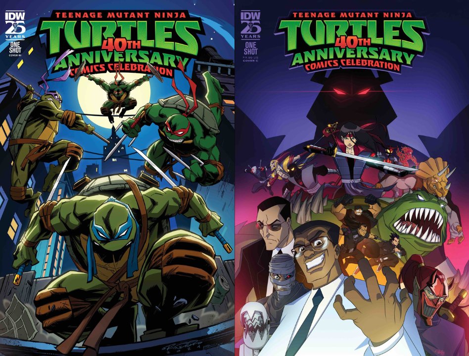 #TMNT 2003 📺 artists return to do some variant covers for the Teenage Mutant Ninja Turtles 40th Anniversary Comics Celebration 72-page one-shot from IDW (🎨 Emilio Lopez & Khary Randolph)