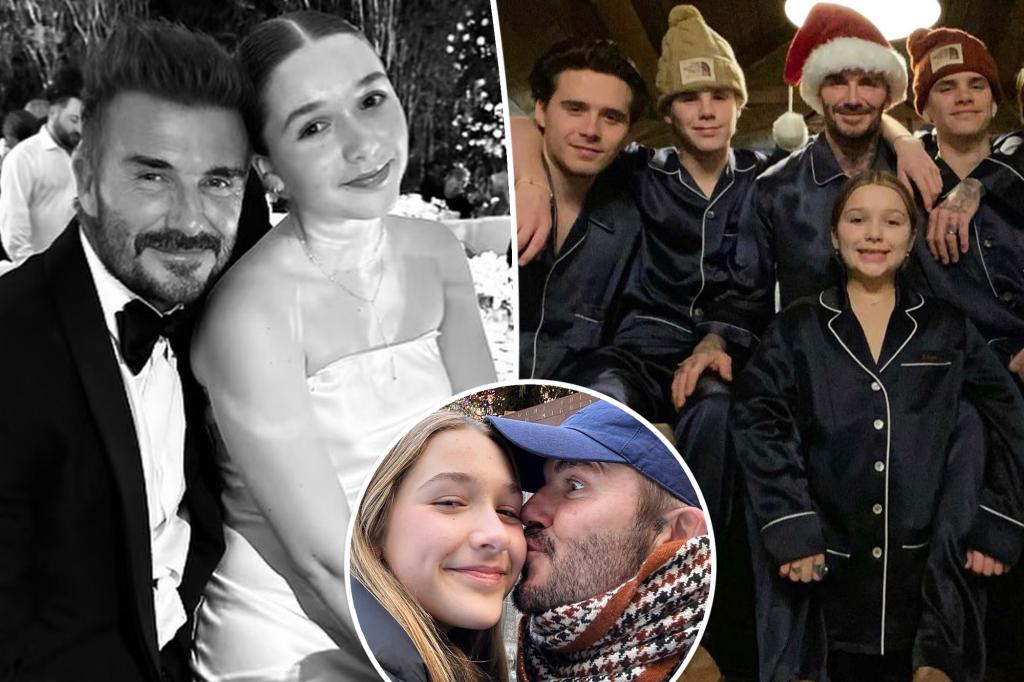 David Beckham enlists his three sons to protect their little sister, Harper, 12, as she grows up: ‘Get ready’ trib.al/ESvCH1P