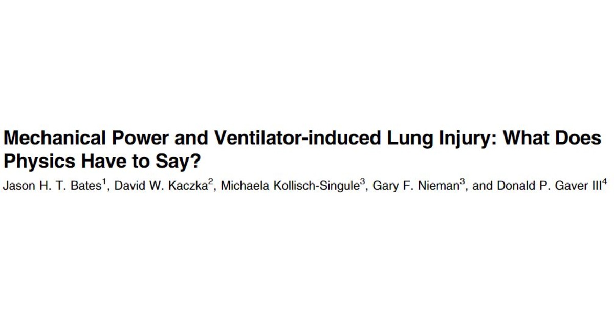 The authors explore the link between mechanical power and ventilator-induced lung injury. Energy dissipation from cyclic recruitment likely plays a pivotal role. Understanding this interplay is crucial for lung-protective ventilation. @DonaldGaver 🔗 bit.ly/4cB0UfP