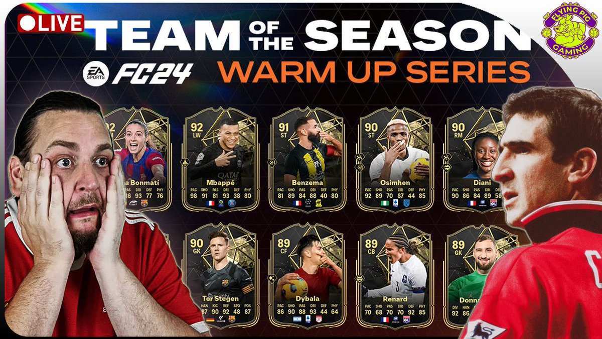 UT CHAMPS TEAM OF THE SEASON WARM UP SERIES 🔴 LIVE ULTIMATE TEAM STREAM ... youtube.com/live/tXEgCGt0x… via @YouTube