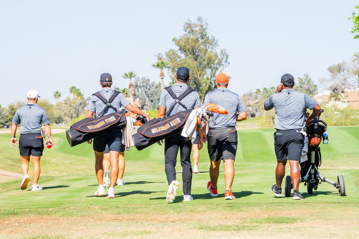 On the stroll. #GoPokes | #golfschool