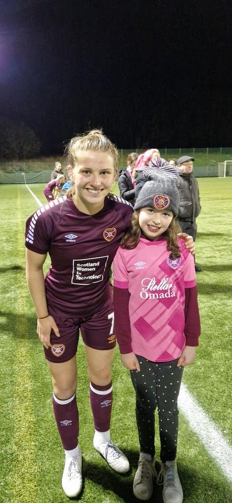 Great 2 nil win for <a href="/heartswomenfc/">Hearts Women</a>  in the Derby and Lucy is still cheesing at meeting her favourite player <a href="/MonicaForsyth1/">Monica Forsyth</a>