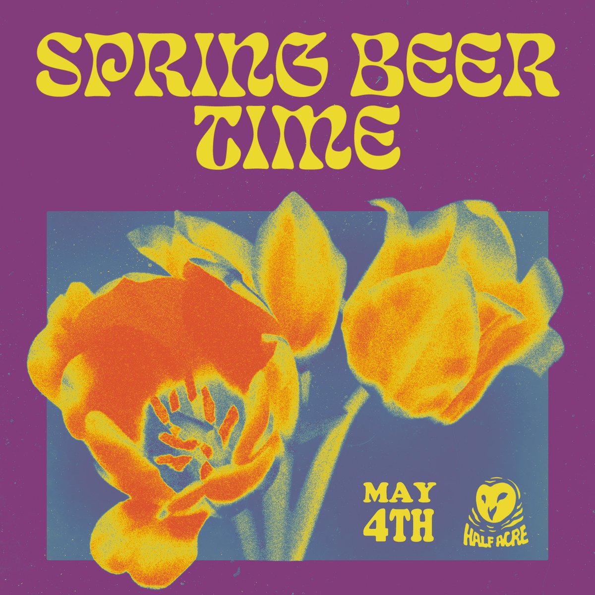 Circle Sat May 4 on your calendar to spend the afternoon & evening with your friends at Half Acre. SPRING BEER TIME is a celebration of Beer Garden season, as we gather under warm rays of sun with cold pints of beer. This is a free, all ages, dog-friendly party from 2-10pm.
