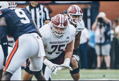 🚨@CGSAllStar Pro Day Result🚨 @anderson58__ OG ➡️ @UMassFootball HT: 6054 WT: 319 Hand: 0912 Arm: 3200 Wingspan: 8018 ✅ 40: 5.47 ✅ 10: 1.72 (🚨🚨T-5th among OL at Combine) ✅ Vertical: 28” ✅ SS: 4.75 ✅ 3C: 8.09 ✅ Bench: 21 reps #CGS2024