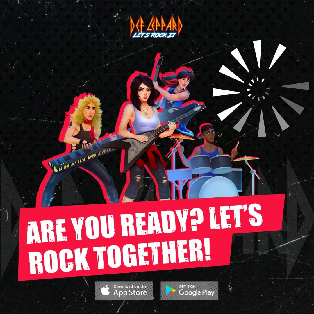 Let's rock together! Get Def Leppard—Let's Rock It now by downloading the game at defleppardgame.com and join the rock revolution. 🎸🔥