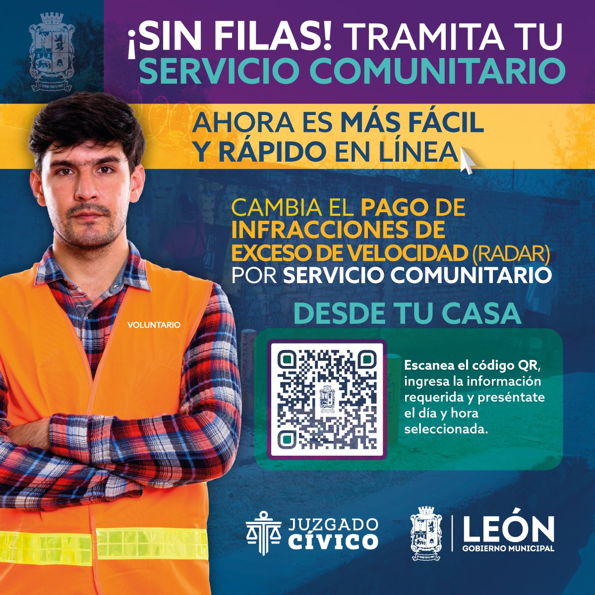 ¿Quieres saber si te multaron por exceso de velocidad con radar? Entra aquí ➡️bit.ly/SinFilasLeon Si tienes algún registro, tramita tu servicio comunitario en línea, en la misma página. Si no, ¡felicidades! Sigue respetando los límites de velocidad 🙌