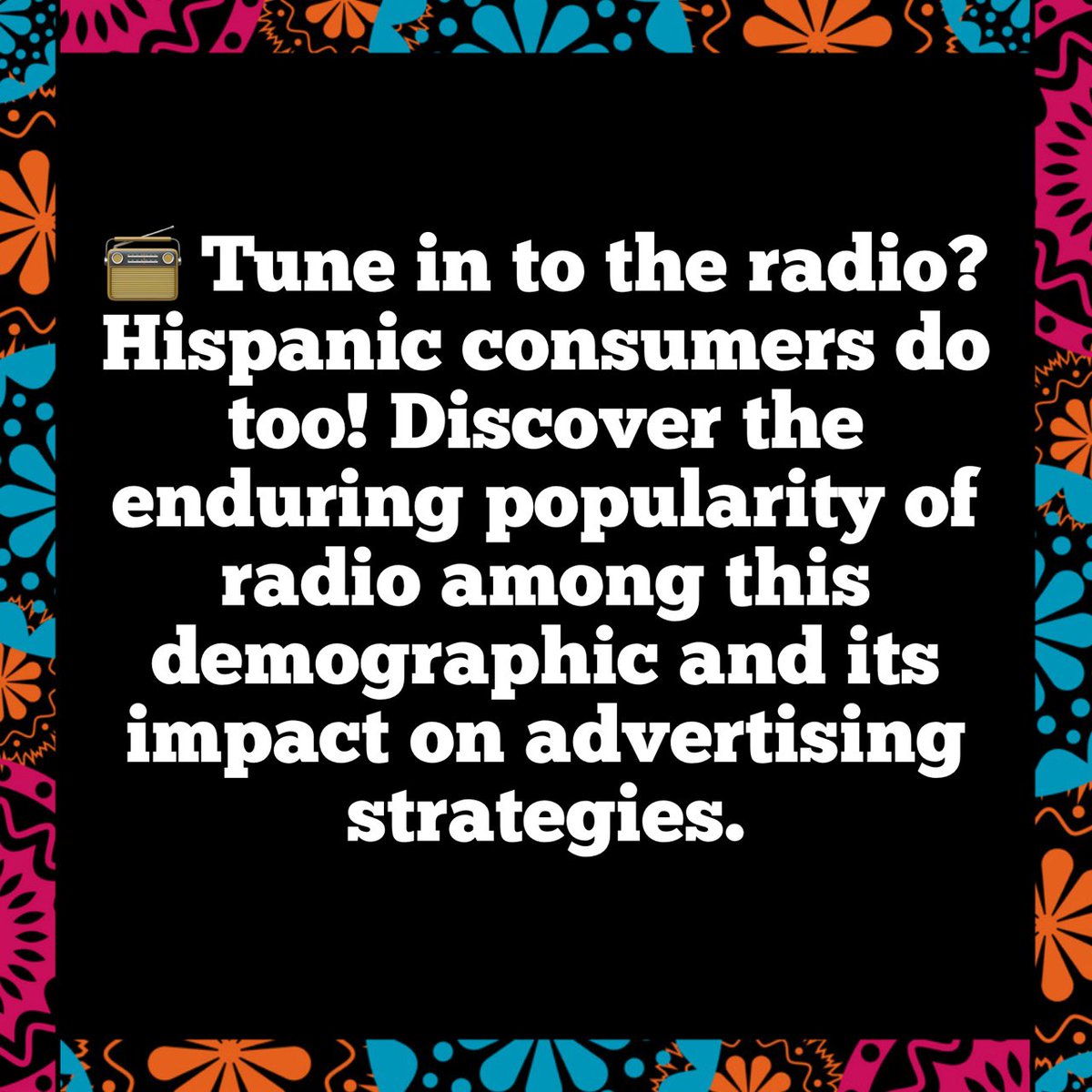 LAGRANT (@lagrantcomm) on Twitter photo 📻 Tune in to the radio? Hispanic consumers do too! Discover the enduring popularity of radio among this demographic and its impact on advertising strategies. Visit our IG for more!
instagram.com/lagrant_commun…
#RadioListeners #AdvertisingInsights #LAGRANTCOMMUNICATIONS 📻 Tune in to the radio? Hispanic consumers do too! Discover the enduring popularity of radio among this demographic and its impact on advertising strategies. Visit our IG for more!
instagram.com/lagrant_commun…
#RadioListeners #AdvertisingInsights #LAGRANTCOMMUNICATIONS