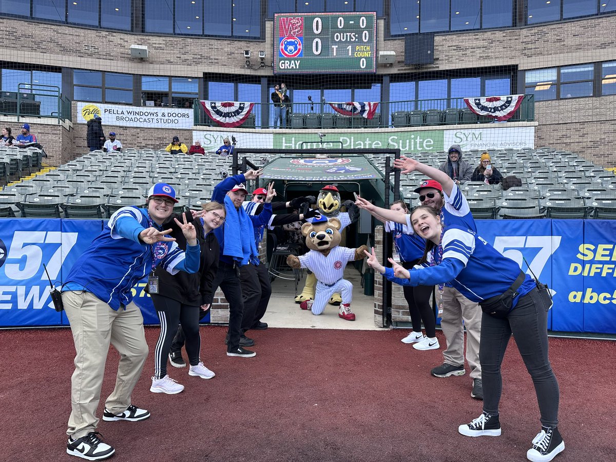 The Blue Crew is ready for tonight… are you? 🤗 Show us your view of watching #SBCubs baseball tonight, whether that’s in the ballpark or home on @WatchMarquee 🔥