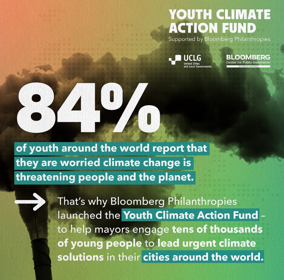 📣 I am thrilled to share that @cityofwestsac will join @BloombergDotOrg’s new Youth Climate Action Fund alongside mayors from 38 countries across six continents around the world. @uclg_org @publicinno