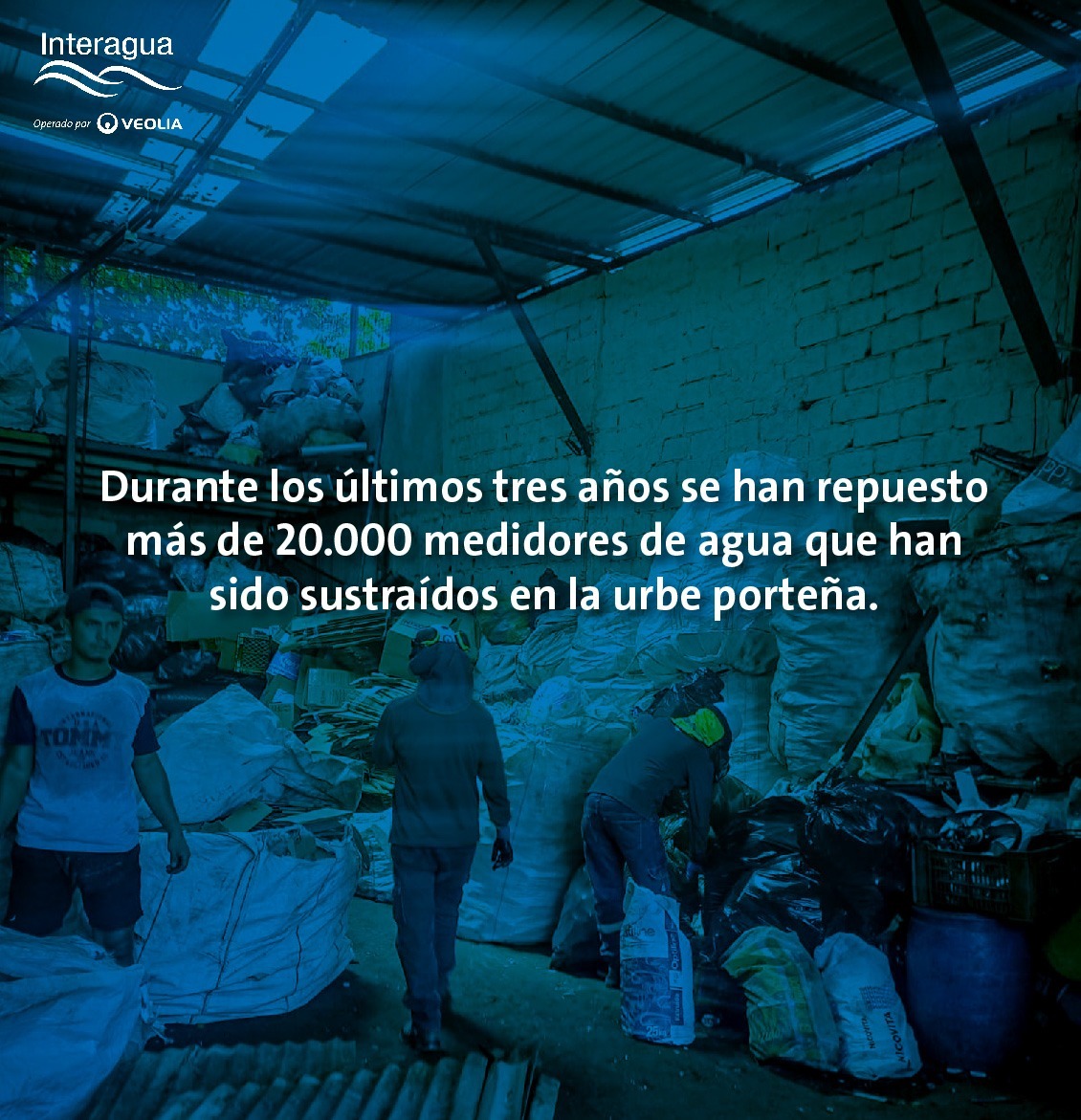 En los últimos tres años Interagua ha repuesto más de 20.000 medidores robados, siendo los sectores más afectados Las Valdivias, centro de la urbe, Trinitaria, Flor de Bastión y Bastión Popular. @emapagye @alcaldiagye @PoliciaEcuador