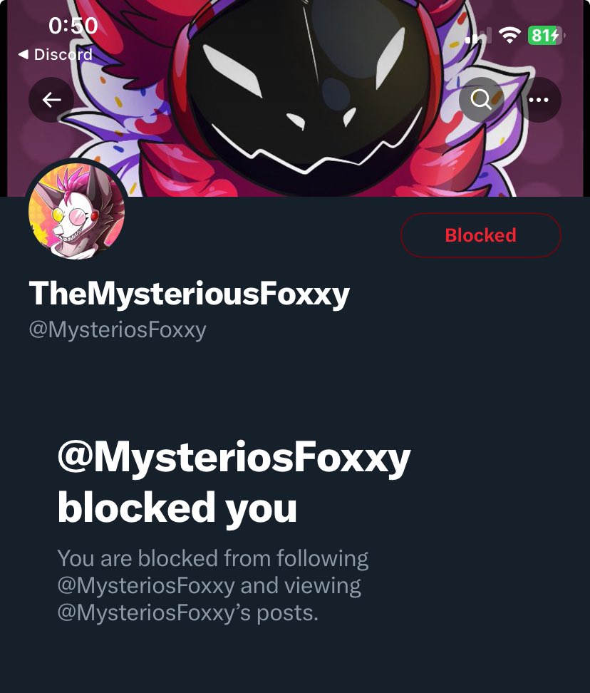 WARNING! THIS ISNT ME! THEY ARE IMPERSONATING ME! 
Please block and report them!! 
@MysteriosFoxxy