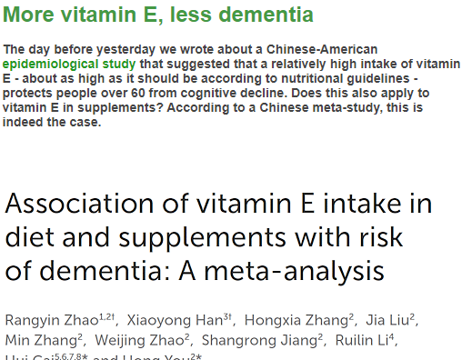 Okumadım ama E vitamininin anti-östrojenik etkisiyle alakalı olduğuna her şeyimle bahse girebilirim.