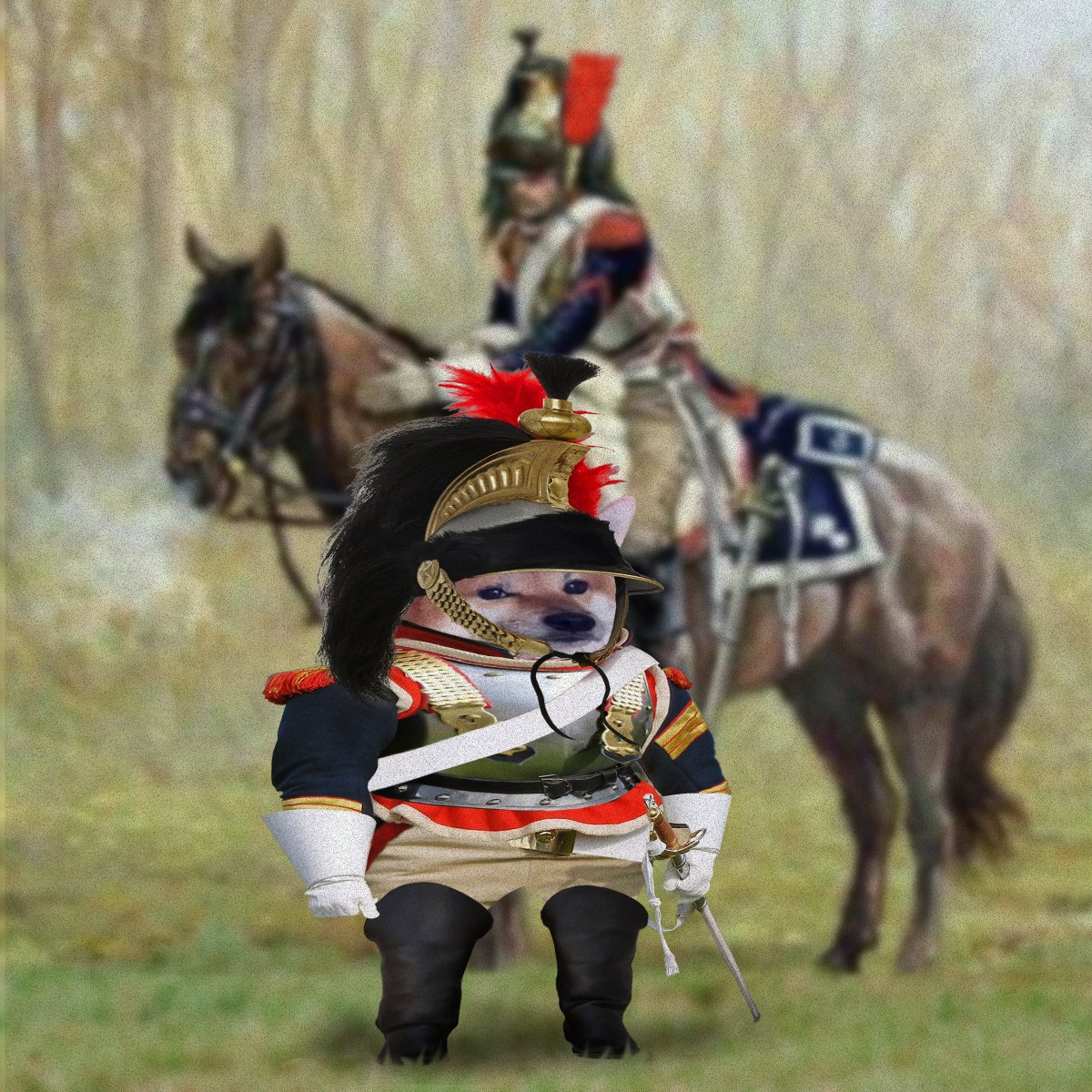 #FellaDelivery for @Pixies1873  One Imperial Army Cuirassier is ready to bonk from horseback... as soon as he locates his horse... Welcome to #NAFO #NAFOfellas #NAFOExpansionIsNonNegotiable 

@Kama_Kamilia @goblin__soup @Official_NAFO