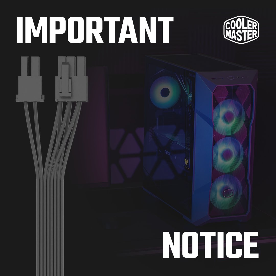 Attention TD500 MAX users! We understand the inconvenience caused by the lack of an extra PCIe 6+2pin cable for certain GPUs. Please reach out to our Customer Service for a free cable. #TD500MAX #CoolerMaster #powersupply