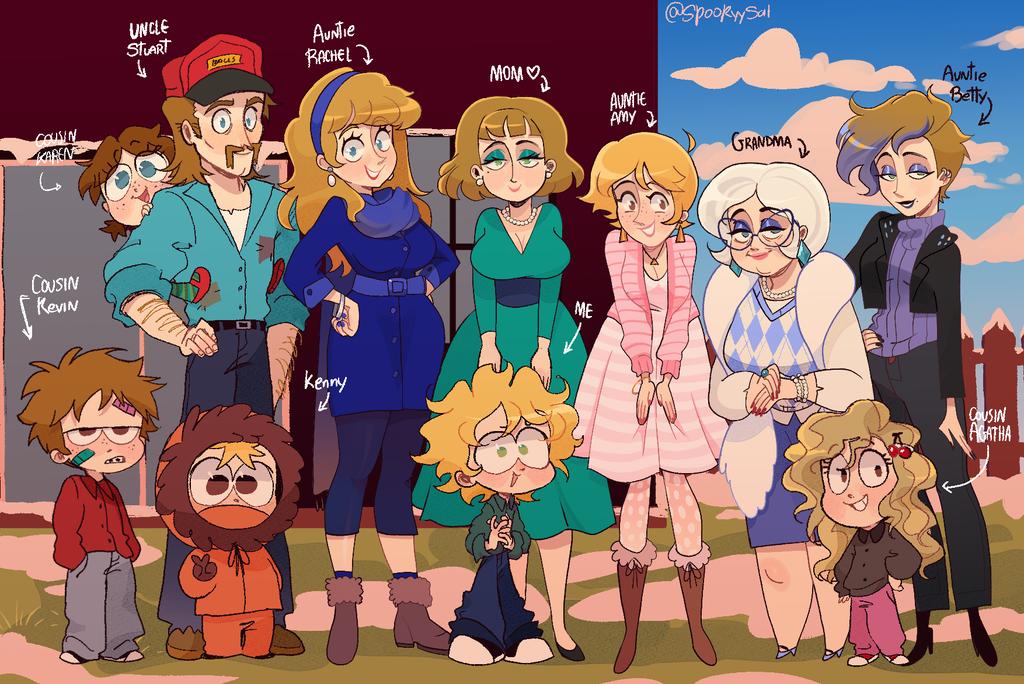 All the McCormicks and their kids (Tweek's pov) 😼 Their partners are behind the camera😌☝ #southparkfanart #southpark