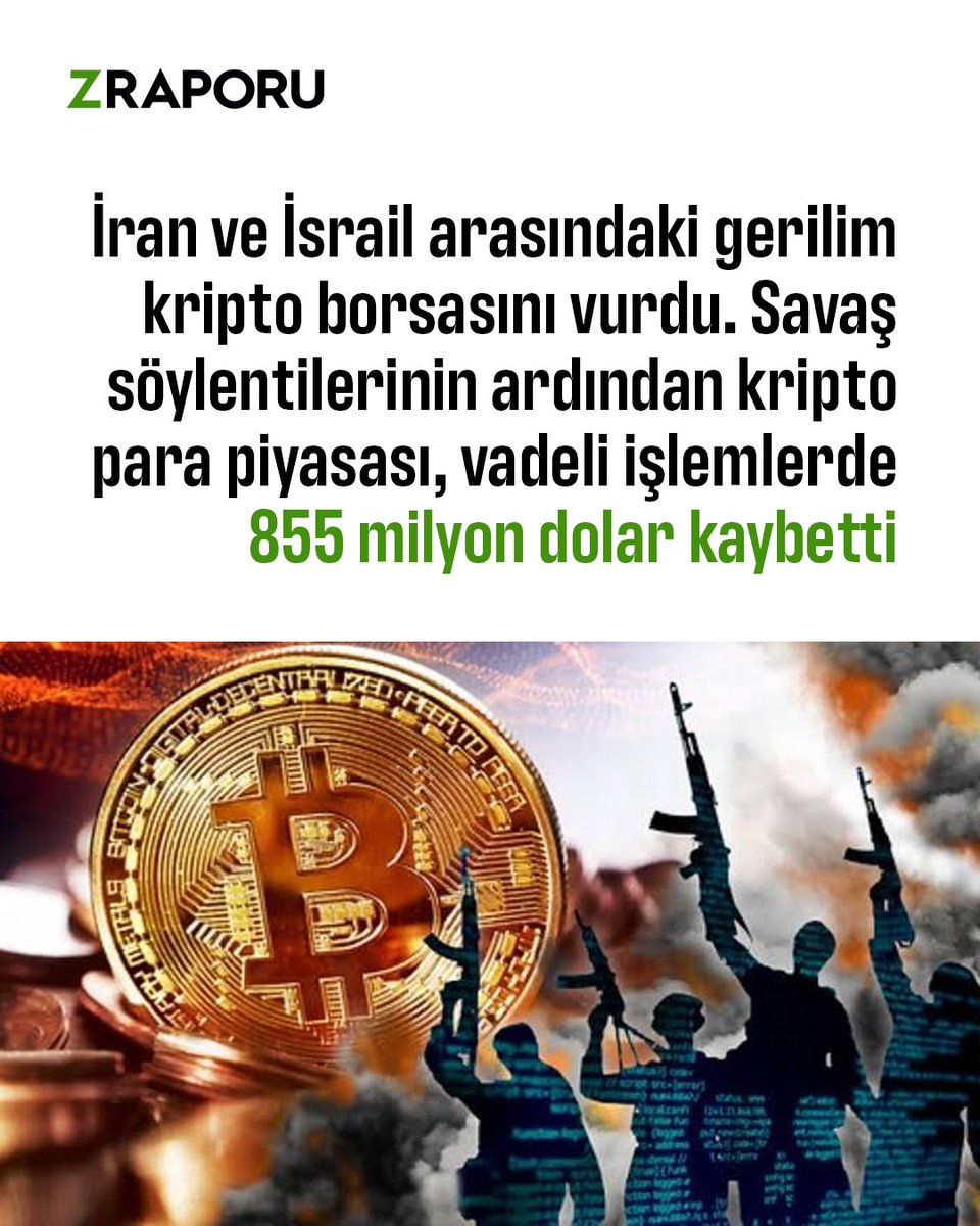 #SonDakika: Savaş söylentilerinin ardından kripto para piyasası, vadeli işlemlerde 855 milyon dolar kaybetti