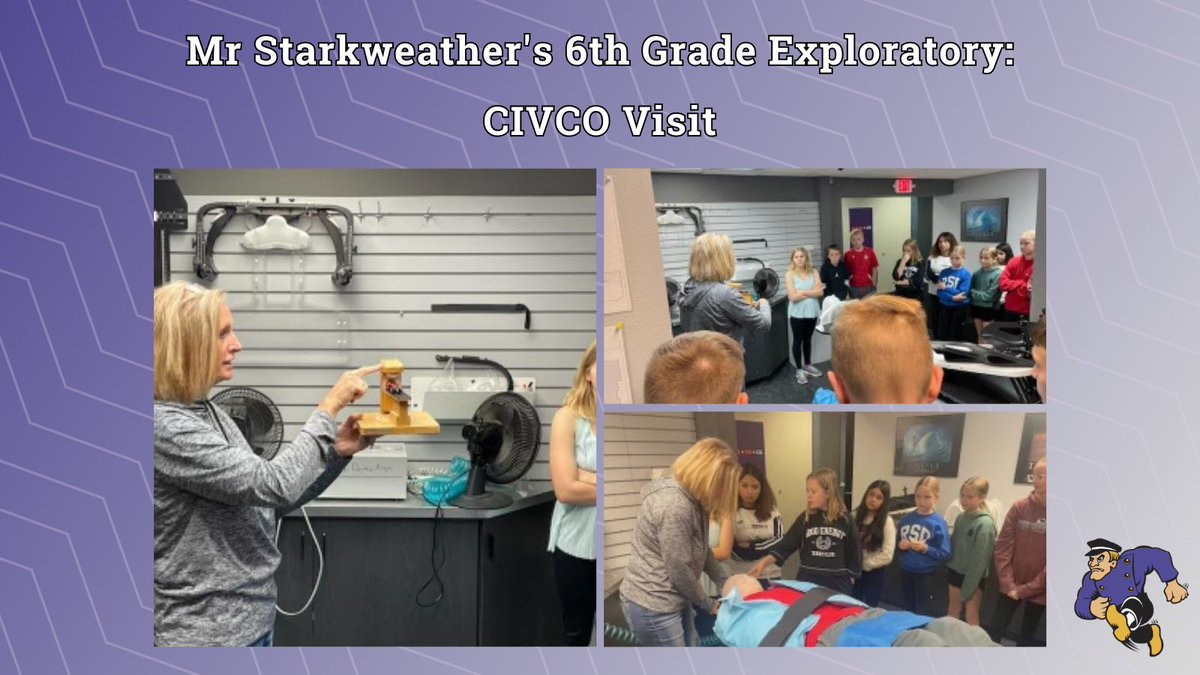 Mr. Starkweather's 6th Grade Exploratory visited CIVCO! We find learning outside of the classroom just as valuable as learning in the classroom! At MOC-FV, we like to introduce our students to the corporate world so that they can practice their people skills and work ethic.