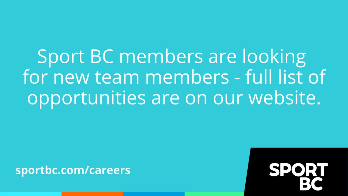 Sport BC members including @bcrugbyunion and @PacificSportVI are hiring new team members. Check out all active job postings on the careers page of our website! #PoweringSport