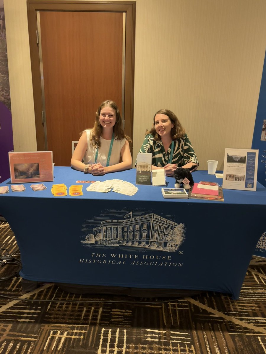 Having a fabulous time at  #NCPHUHS2024! <a href="/LinaMann22/">lina_mann</a> and I are repping <a href="/WhiteHouseHstry/">White House History</a> 🏔️