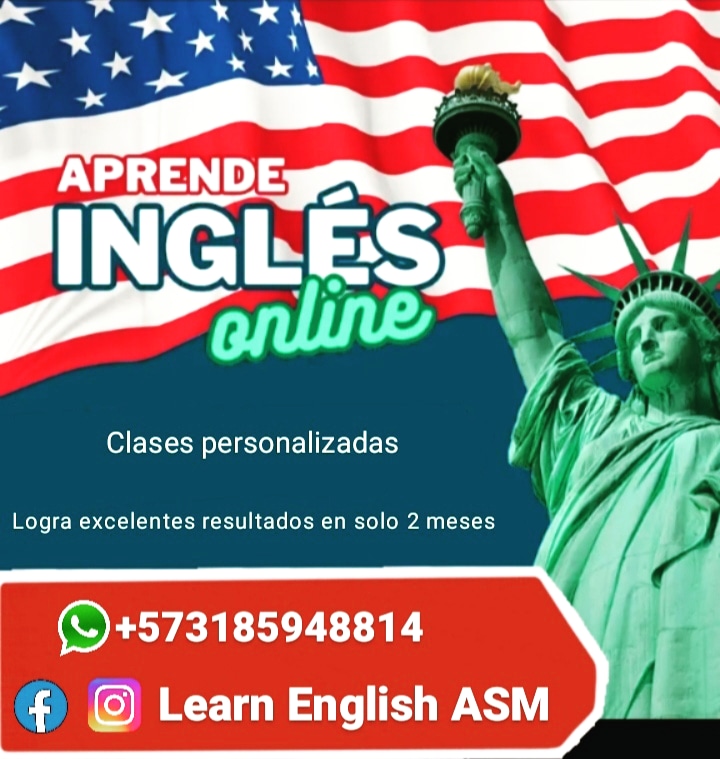 Logra tu meta de hablar Inglés, Clases personalizadas ONLINE.
Aprendizaje garantizado en solo 2 meses.

#ClasesDeIngles
#ClasesDeInglesOnline
#ProfesoraDeIngles
#CursoDeIngles
