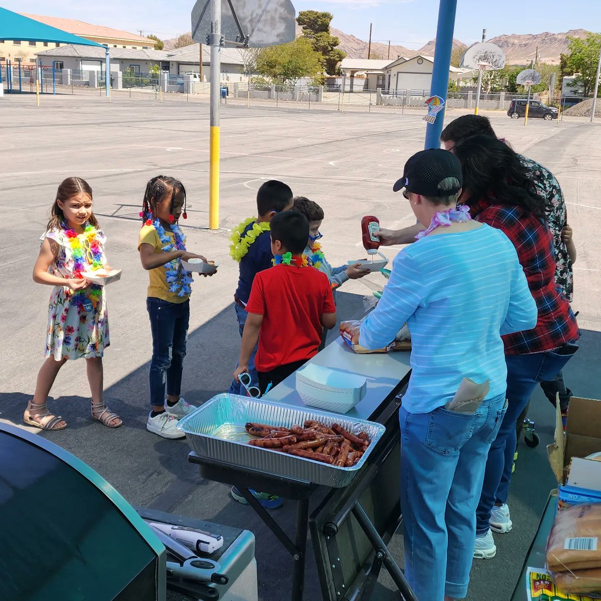 We had 180 students attend our perfect attendance luau!  They got to play fun games and got prizes & treats.  We have one more perfect attendance party so make sure you are here, on time each day Champions! #attendancematters