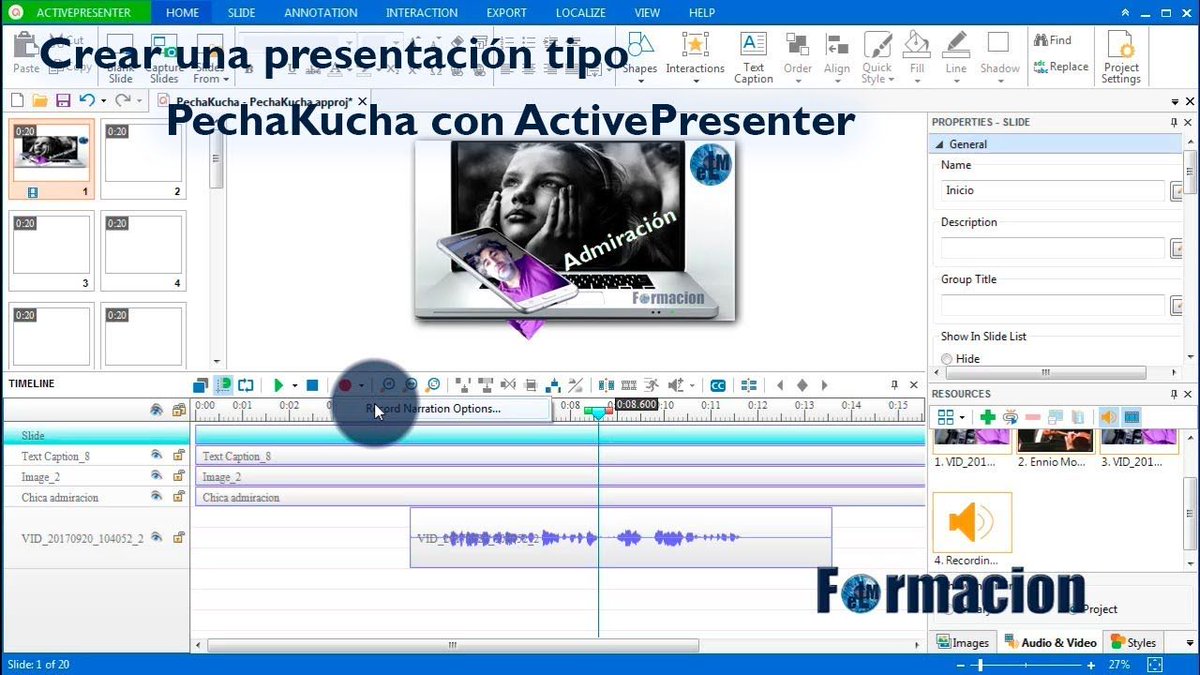 #Pechakucha un método para realizar @presentaciones eficaces. Con la aplicacion #gratuita @activepresenter aprende a crearlas de forma #sencilla buff.ly/2sv6oEI