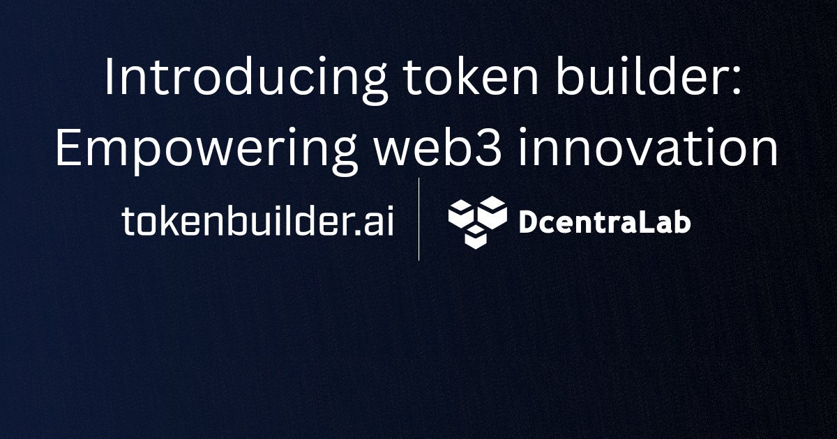 Web3musician_'s tweet image. 🛠️ Introducing Tokenbuilder: Empowering Web3 Innovation 🌐 Tokenbuilder ($TBAI) revolutionizes decentralized finance and digital asset creation. Empowering developers with easy token management. #Tokenbuilder #Web3
A thread 🧵