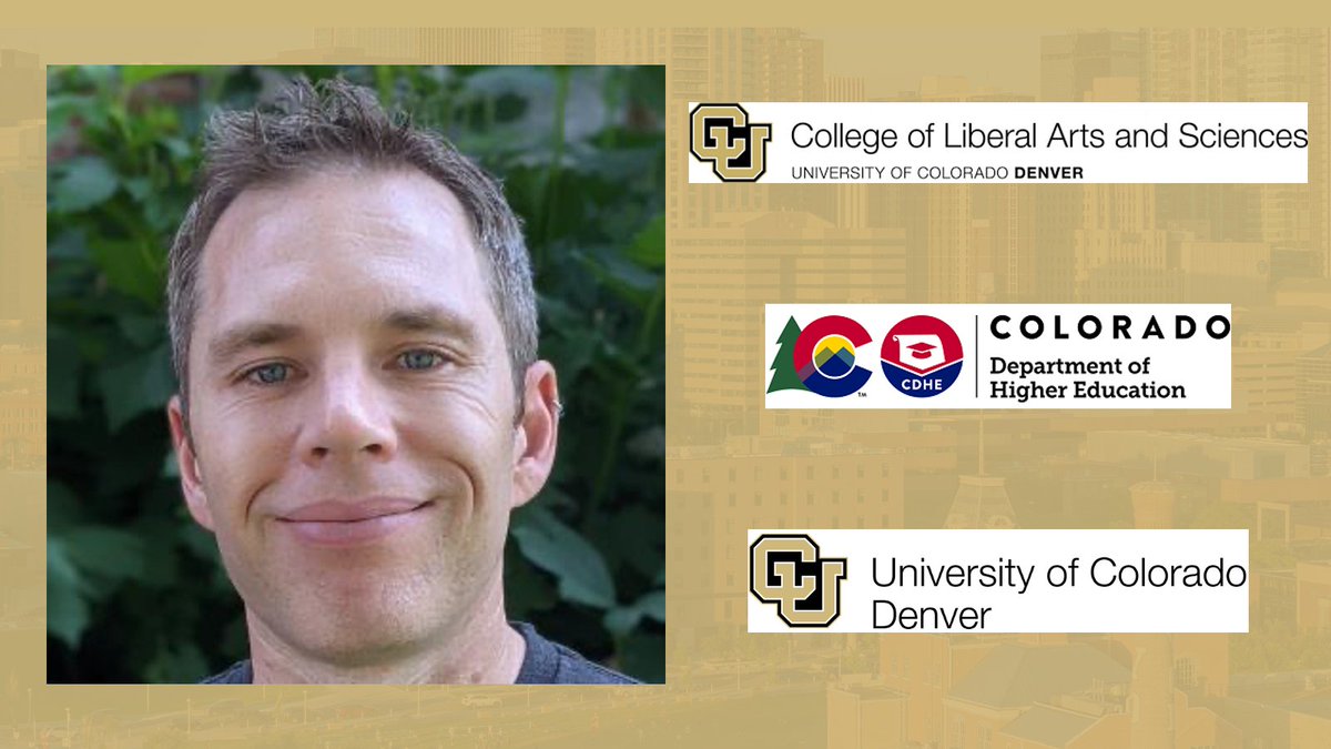 Dr. Joshua French, Assoc Prof in the Department of @CUDenvrMathStat, is funded by the Colorado Department of Higher Education for the creation of interactive computational notebooks and a computational pathway in mathematics and statistics. @CUDenverCLAS @codepted #StudentSucess