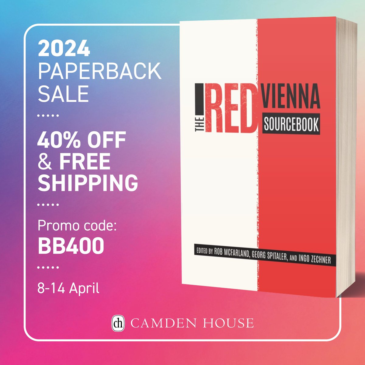 Our paperback sale includes bestseller 'The Red Vienna Sourcebook'. Get 40% off and free shipping too! Offer ends Sunday. buff.ly/49fuKDT #BookSale #GermanStudies