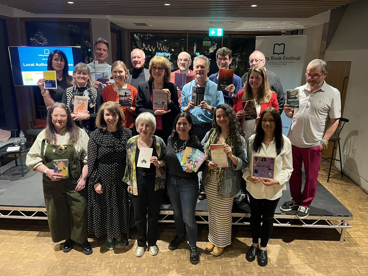 IanBurge's tweet photo. Day 2 of the 2024 @EalingBkFest and three more excellent events:

⭐️ An inspiring poetry workshop led by @Narvision
⭐️ A discussion on the British Empire with @Sathnam
⭐️ Our local authors showcase which is surely now a fixture in #Ealing’s cultural calendar! https://t.co/wFbU7wZUv0