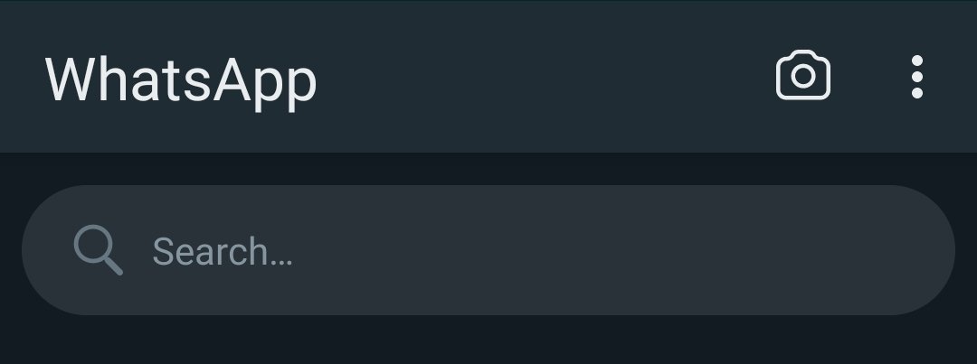 LeahDeej's tweet photo. @WhatsApp Please, I beg of thee, to remove this huge unnecessary search bar from the home. The magnifying glass was sufficient. https://t.co/I6m4FZTWk2