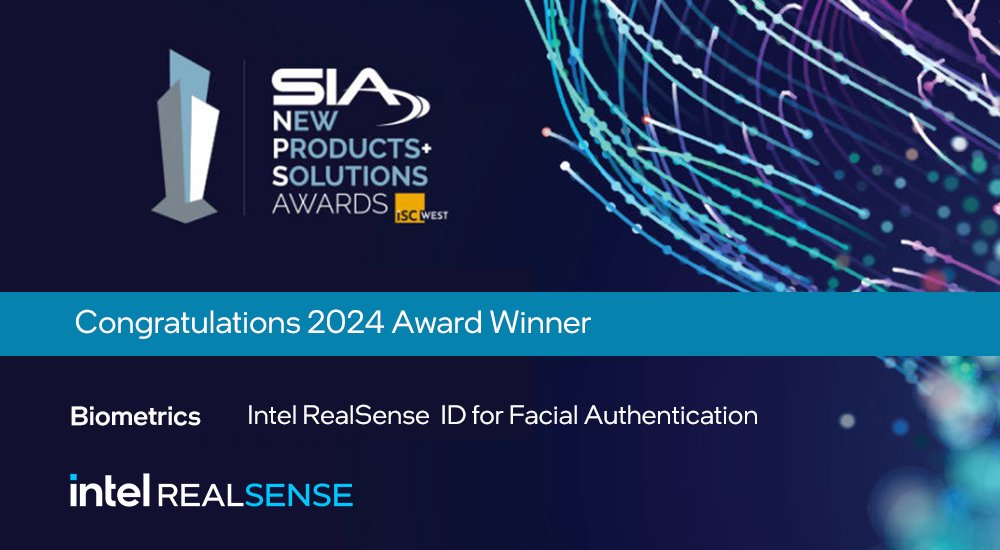 Big news! We are proud and honored to announce we have been awarded at #ISCWest for our latest innovation, Intel RealSense ID! Learn more about our award-winning product here: bit.ly/3PNgTOm #biometrics #VisionAI #Security