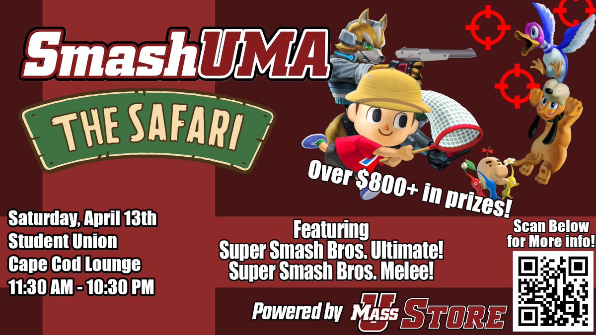 THE SAFARI IS TOMORROW! Over $800 in total pot bonuses! Featuring for Ultimate: Juanpi, Pelca, Craftis, Dew2, Apple Reviewer, Antimony, Paulo, Grit and more! Featuring for Melee: Kalvar, Abel, Saucymain, Phil D. Beverage, Gambit and more! Info below 👇 start.gg/safari