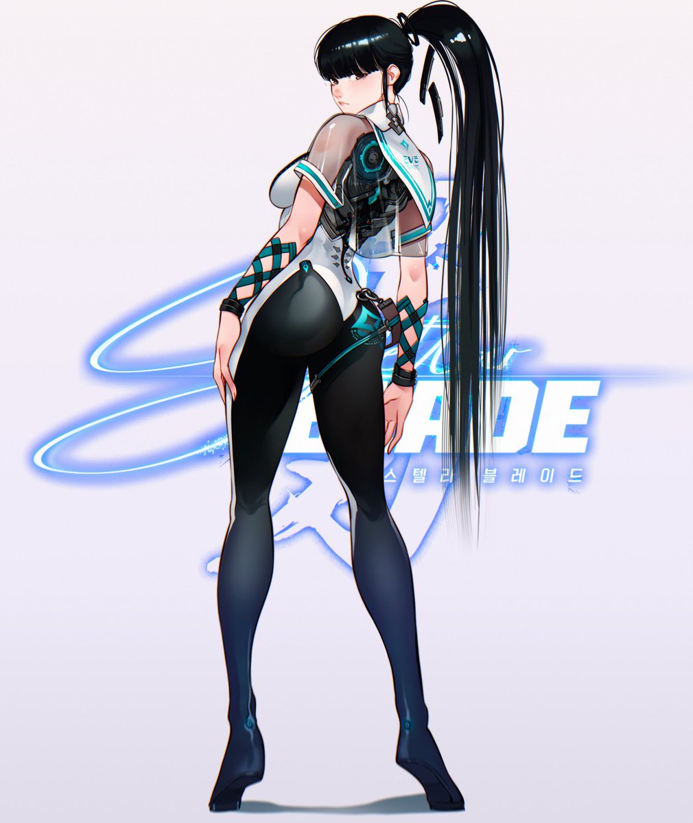 All her outfits have so many details D: haha but it is kinda fun too  #StellarBlade #Eve #animefanart #PlayStation #StellarBladeDemo #animeartstyle