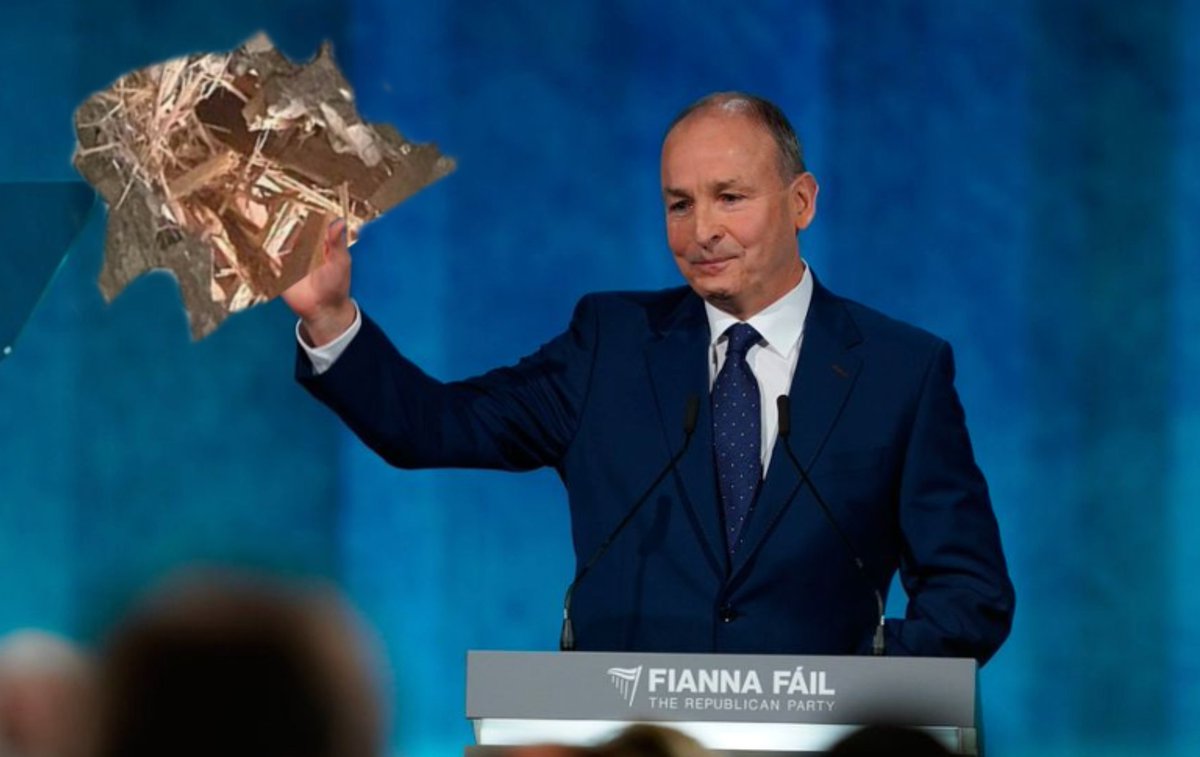 Emotional Moment At Fianna Fáil Ard Fheis As Micheál Martin Shows Delegates The Ceiling Hole He Brought Back From Israel