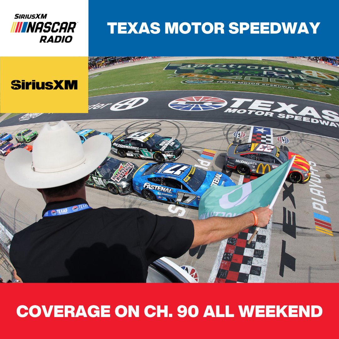 🤠 @TXMotorSpeedway schedule: Fri: 8 pm - NCTS race Post-race until midnight Sat: 7-10:30 - Front Stretch 10:30 - NCS qualifying 1 - NXS race Post-race until 6 Sun: 7-11 - Front Stretch 11-1 - Loose Ends 1-2:30 - Fantasy Racing Preview 2:30 - NCS race Post-race until 10