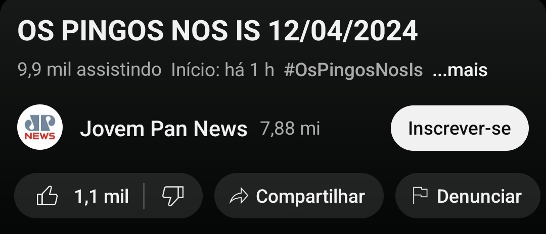 delfa2's tweet image. A Decadência de um canal que se rendeu ao sistema, @JovemPanNews  Lamentavel!!
 E a ascensão de quem tem jornalista com credibilidade, @revistaoeste  Parabéns!!