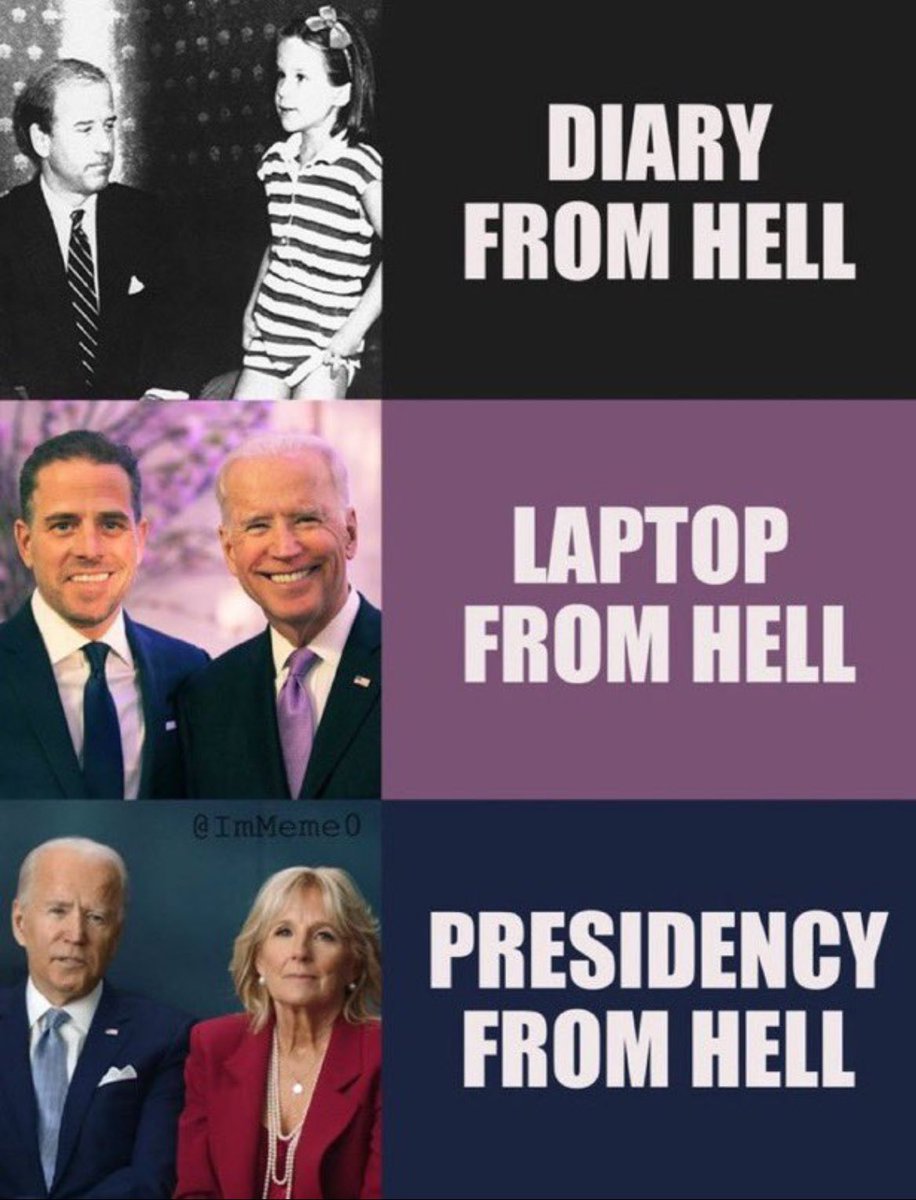 Diary from hell. Laptop from hell. Presidency from hell. We can't afford another 4 years of this disaster! Let me know if you agree!