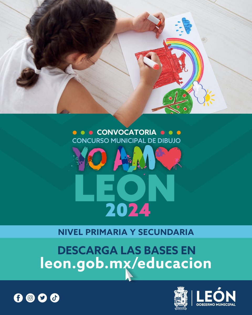 Participa en el Concurso Municipal 𝗬𝗼 𝗔𝗺𝗼 𝗟𝗲𝗼́𝗻 y comparte con nosotros lo que más te apasiona de nuestra ciudad. Desde sus paisajes hasta su cultura, ¡todo cuenta! Ingresa a la página bit.ly/YoAmoLeon24 y consulta las bases para participar.