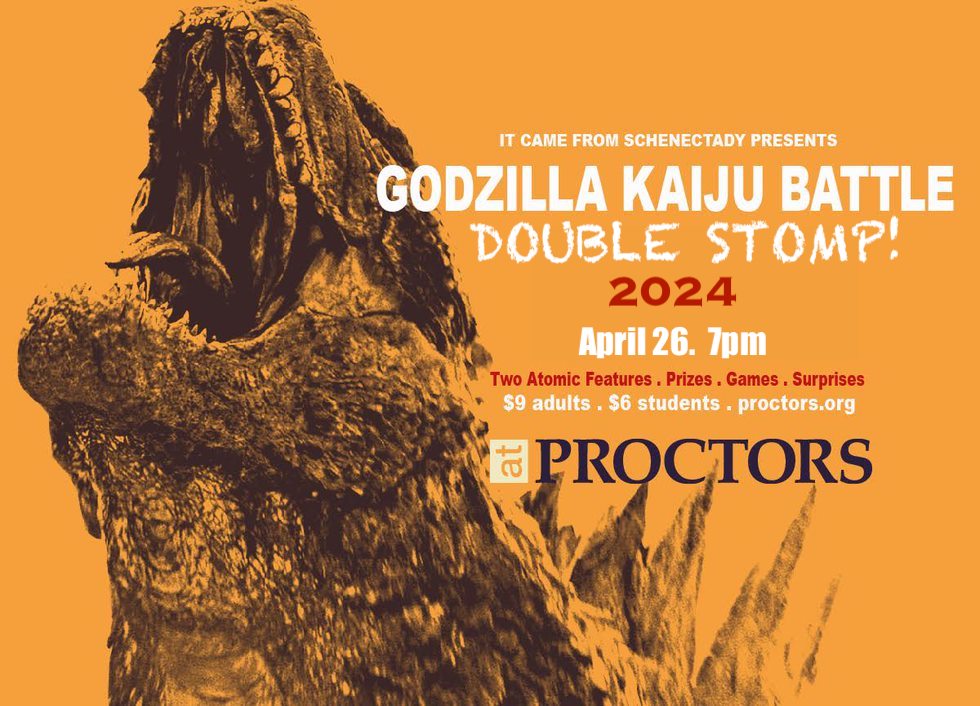 ICFS presents: Godzilla Kaiju Double Stomp 2024! Friday, April 26 > bit.ly/3PPEtcY Join us as the wildly popular double-feature family event prepares to stomp into our GE Theatre to dominate the Capital Region’s only KAIJU-sized screen❗