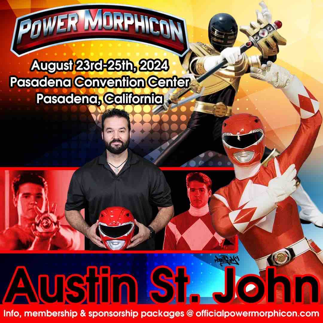 Join me Aug 23-25 in Pasadena, CA for Power Morphicon! I’ll be there all weekend and cannot wait to see you all! officialpowermorphicon.com #powerrangers #powermorphicon #mmpr #zeo