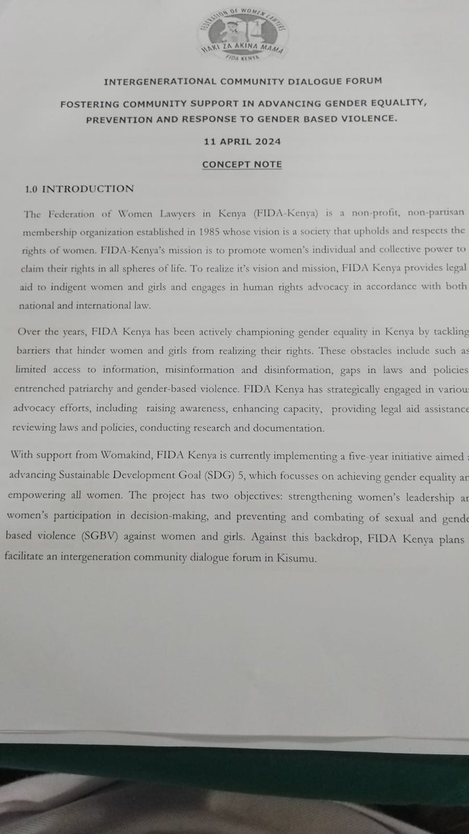 How can we foster community support in advancing gender equality, prevention and response to gender based violence?

Today we participated in a workshop forum conveyed by FIDA Kenya which sought to provide insights on this issue.

#wearehedso #educateeradicate #partnership